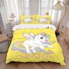 Unicorn Fantasy Print 3Pcs Bedding Setduvet Cover With 2 Bedropillowcase Home Birthday Gift