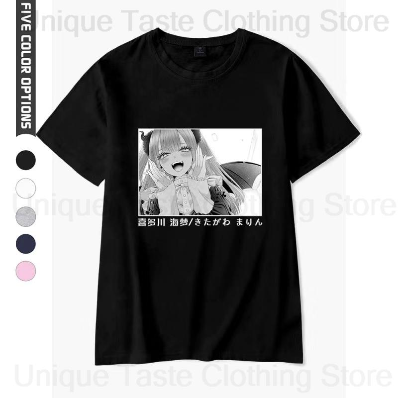 

Anime My Dress Up Darling T Shirt Kitagawa Marin Gojo Wakana Cartoon Print Tshirt Harajuku Fashion Cotton Short Sleeve Tee Tops 3XL