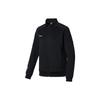 Li Ning Table Tennis Series Solid Color Stand Collar Cardigan Sweatshirt Women Sweatshirt Black AWDR750-2