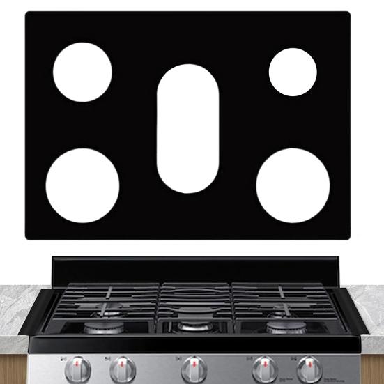 1/2 Stück Gasherdmatte Leicht zu reinigen Antihaft Wiederverwendbare Abdeckung Hitzebeständige Kochfeldschutzmatte Küchenutensil