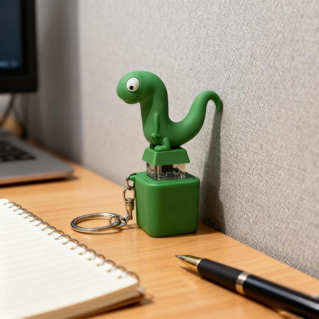 Lizard Button ,Rechargeable Animal with Sound and Colorful Lights,Fidget Toys Adults Anxiety Relief