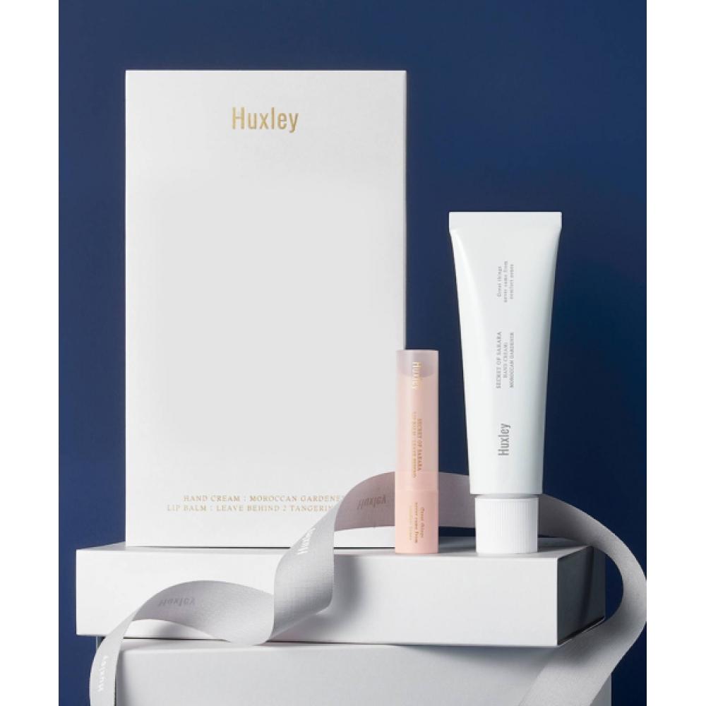 Huxley [gift Set] Highly Moisturizing Perfume Hand Cream   Lip Balm Set