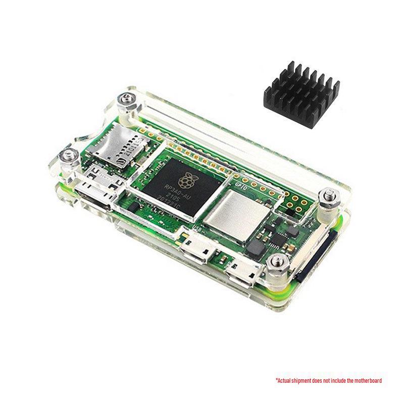 

Raspberry Pi Zero 2 W: Акриловий корпус, штирьові роз єми та комплект радіаторів