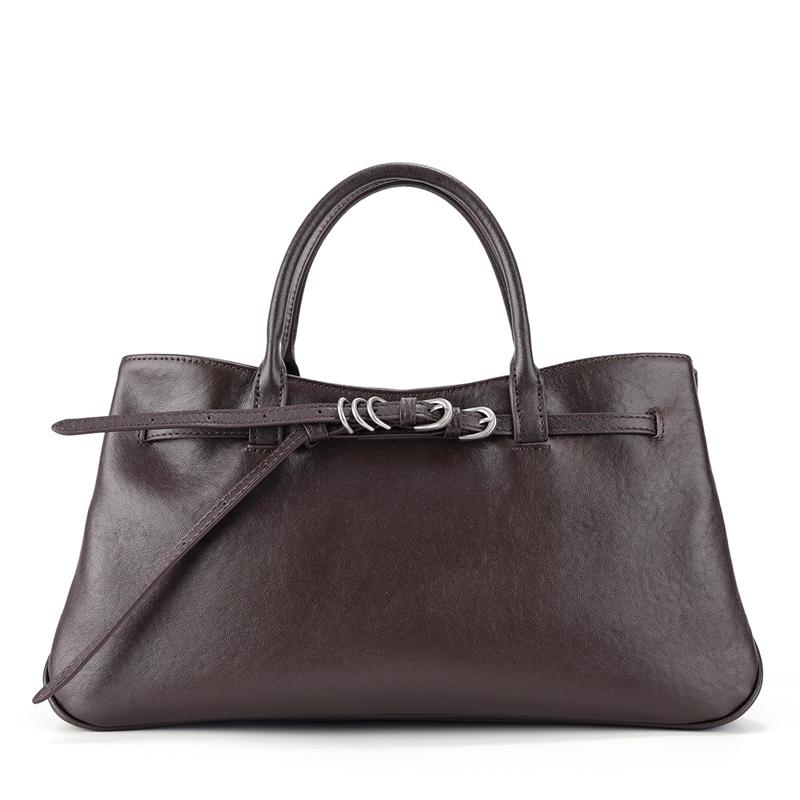 

New Genuine Leather Women s Simple Large-capacity Tote Bag Female Luxury Designer Cowhide Leather Underarm Crossbody Bag 37x13x20cm шоколадный