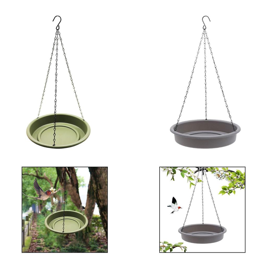 Bird Feeder Waterer and Chain Hummingbird Feeder for Tree Outside Parrots