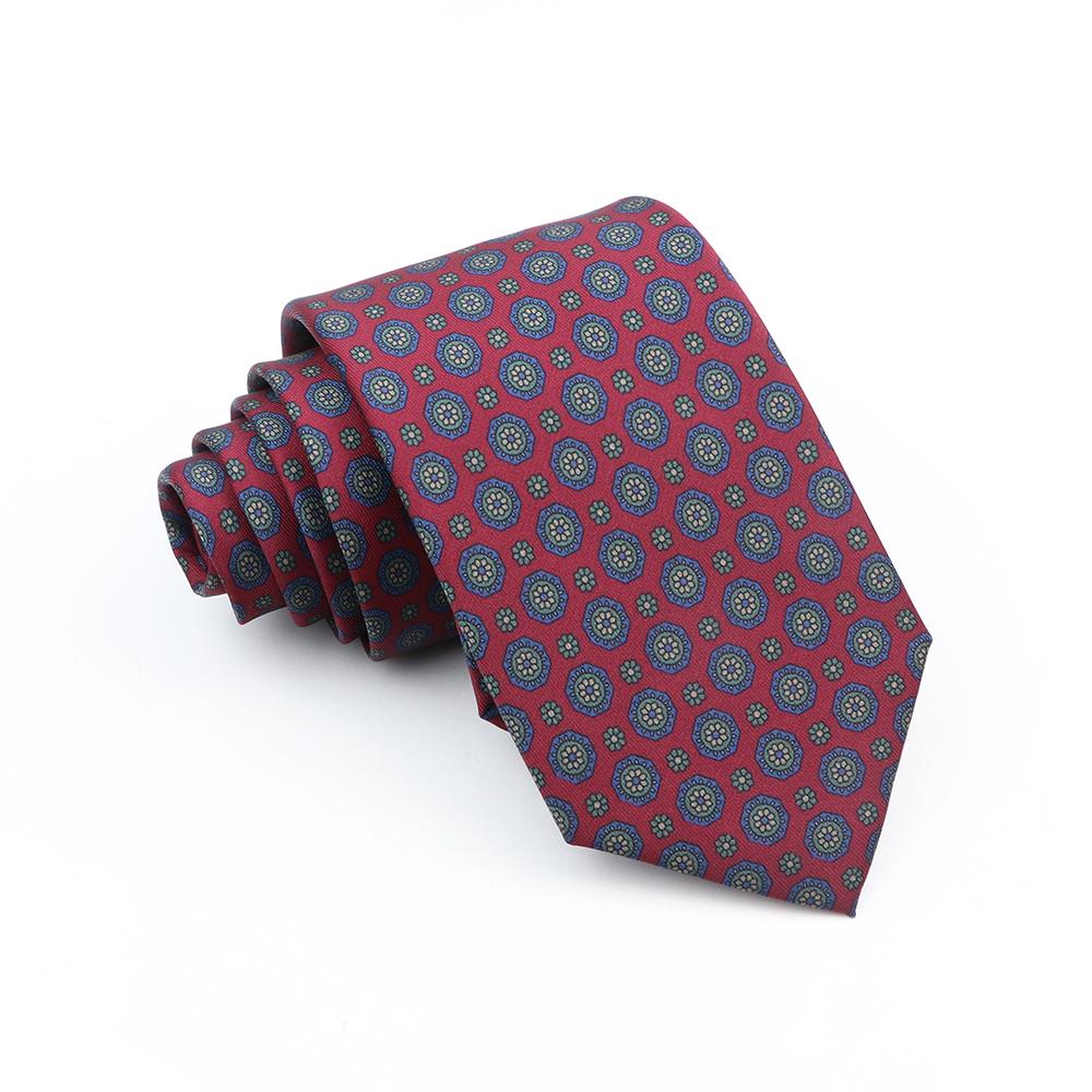 Supermjuka bohemiska sidenpolyesterslipsar för män Nyhet Design Bröllopskontor Företag Gravata tryckt slipspresent