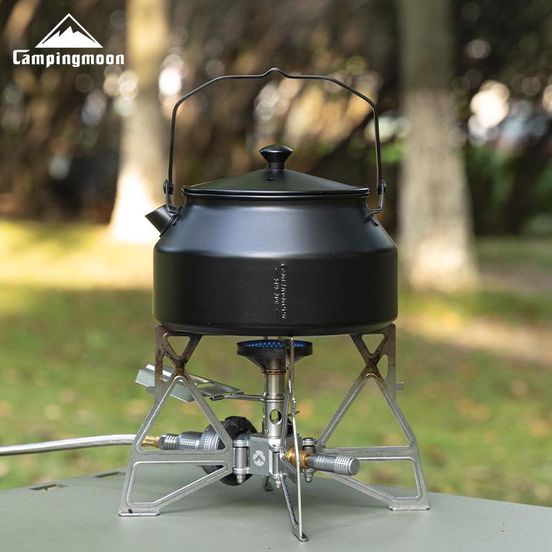 Koman BKSW-1 Portable Stainless Steel Camping Kettle and Tea Infuser for Outdoor Cooking and Boiling Water