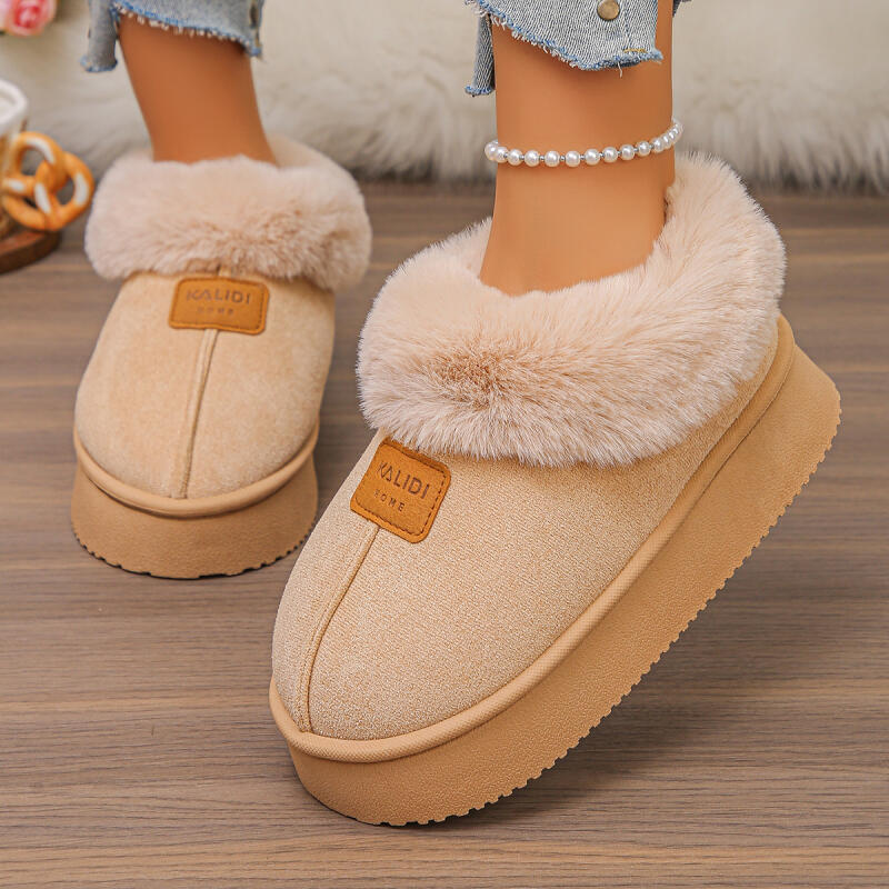 Warm Faux Fur Snow Boots Women 2025 Winter Soft Thick Bottom Slip On Furry Booties Fashion New Style Suede Non Slip Ankle Boots