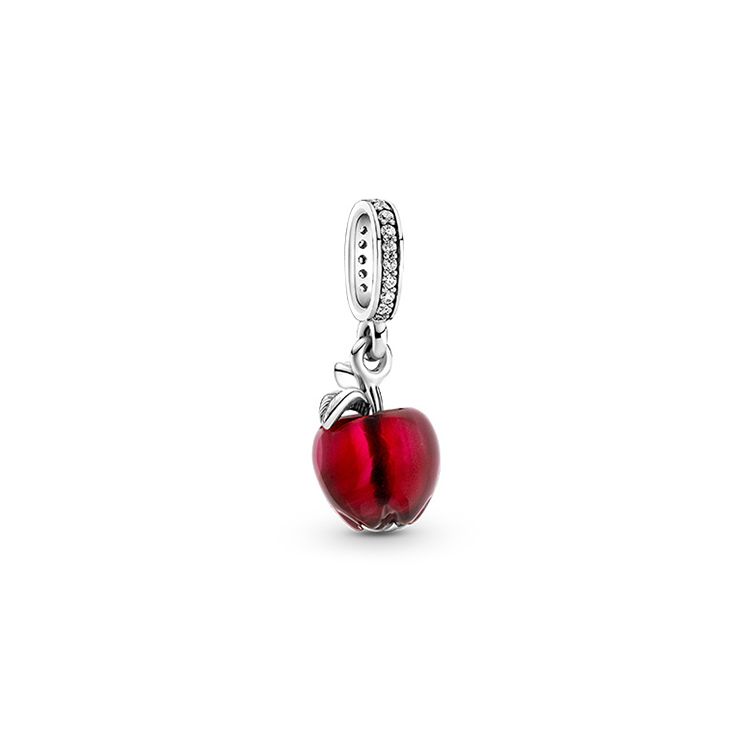 Pandora Murano Glass Red Apple Charm Women Charm 799534C01 Red,F