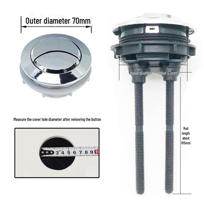 

Система змиву туалету старого зразка: Комплект впускних та зливних клапанів з кнопкою