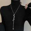 Elegant Long Snake Chain Necklace: Luxe Autumn/Winter Fashion Accessory for Women