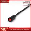 Waterproof M8 Aviation Plug with Cable: 2-6 Pin Male & Female Connector