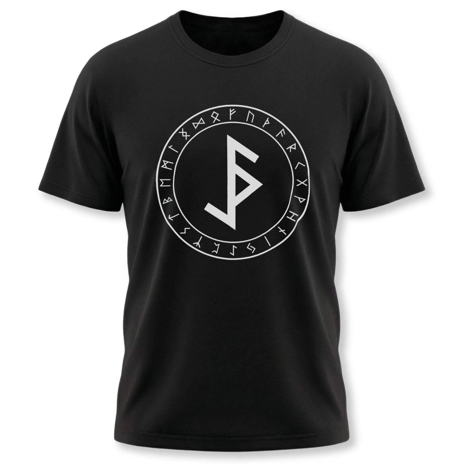 Viking Bind Rune T-Shirt | Protection from Evil Elder Futhark Unisex Tee L