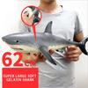 62.5cm Large Size Megalodon Great White Shark Simulation Animal Model Toy For Kids
