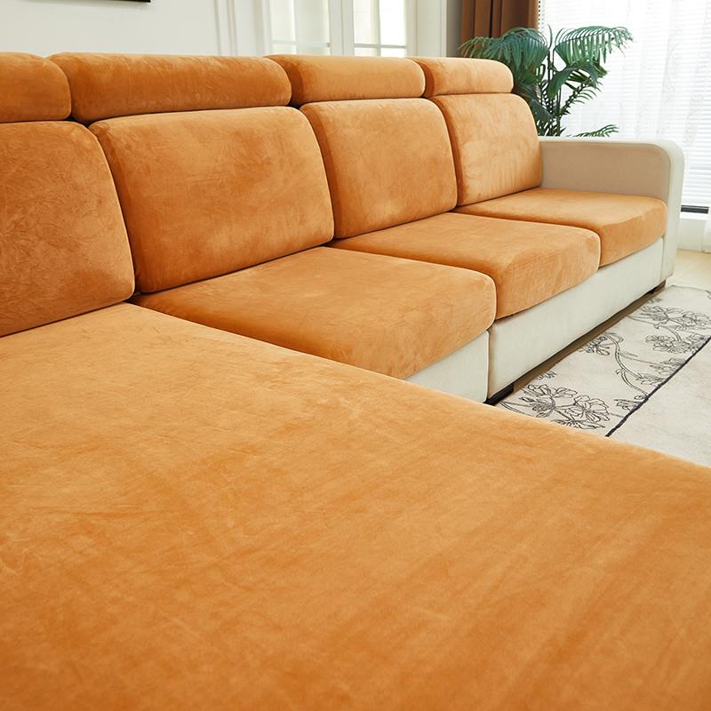 Thiened Elastic Sofa Cover Universal Anti-Slip -Resistant Plu Sofa Dust Cover Modern Simple Design