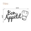 Blackhors Fashion Bon Appetit Wall Sticker Home Dining Room Wallpaper Decor Kitchen Tools