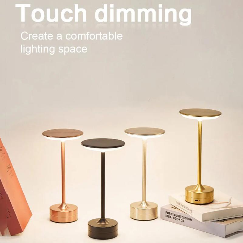 LED Tischlampe Touchsensor Nachtlicht USB Wiederaufladbar Tragbar Schlafzimmer Nachtlicht Kabellos Leselampe Restaurant Hotel Bar