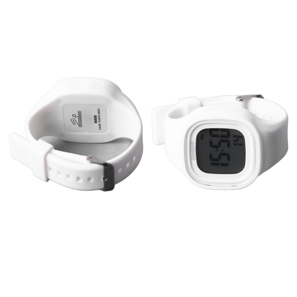 Silicone Watch for Men Women Waterproof Backlight Soft Strap Alarm Silicone LED Digital Watch White
