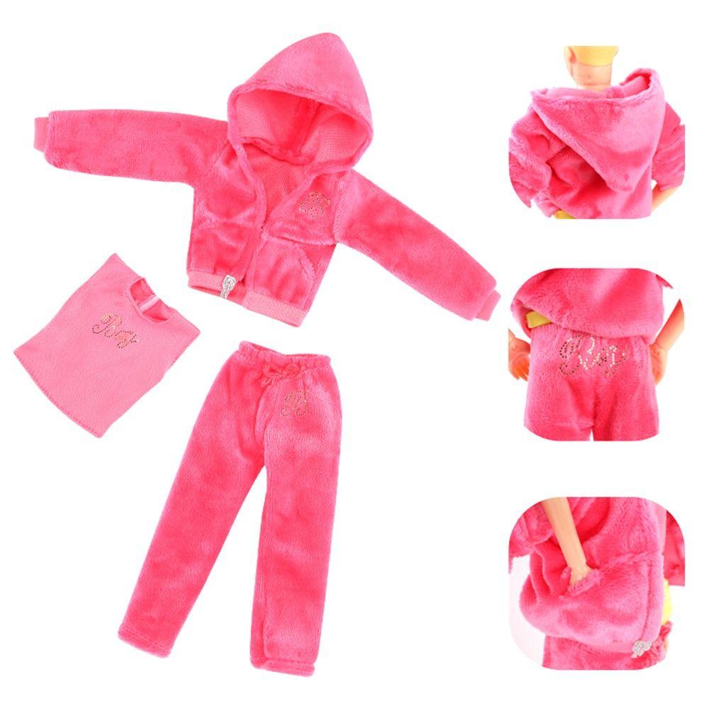 2024 Male/Female Doll Clothing 9 Styles Velvet Sportswear Caps High Quality DIY Toys  30CM Doll