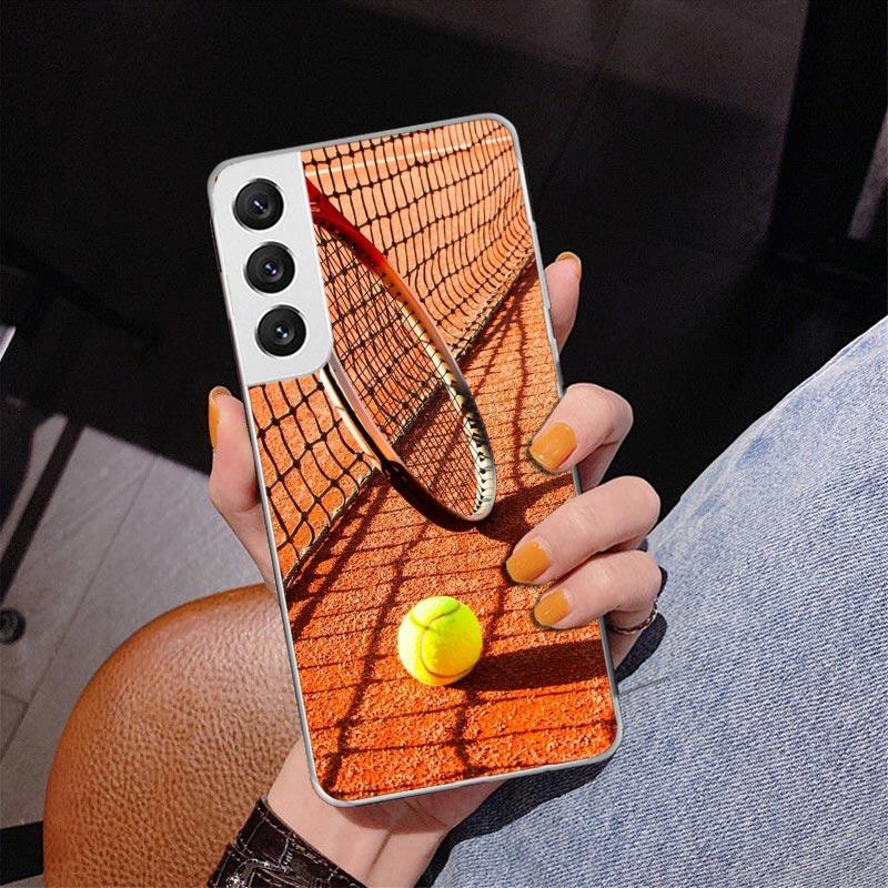 Tennis Sport Phnoe Case for Samsung Galaxy S26 S25 Edge S23 S24 Ultra S22 Plus S21 S20 FE Unique Cover Soft Coque Galaxy S25 S23