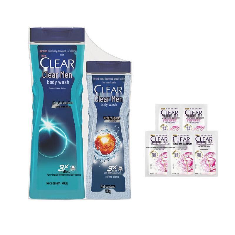 

Clear Men Deep Sea + Vitality Cologne Shower Gel & Shampoo Set