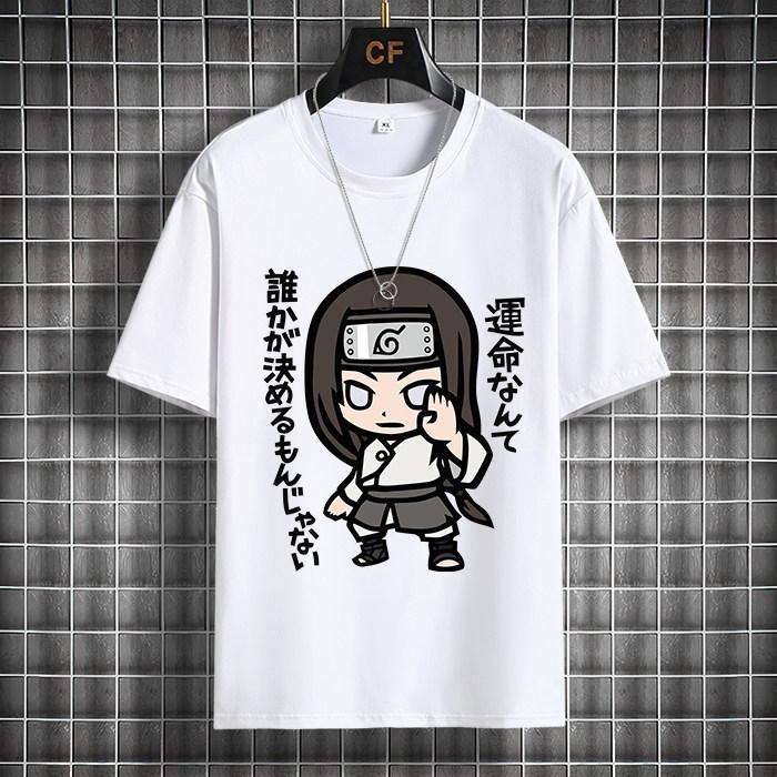 Naruto Casual White Childrens Tshirt Summer New Anime Peripheral Printed Parentchild Outfit Pure Cotton Fashionable Tshirt