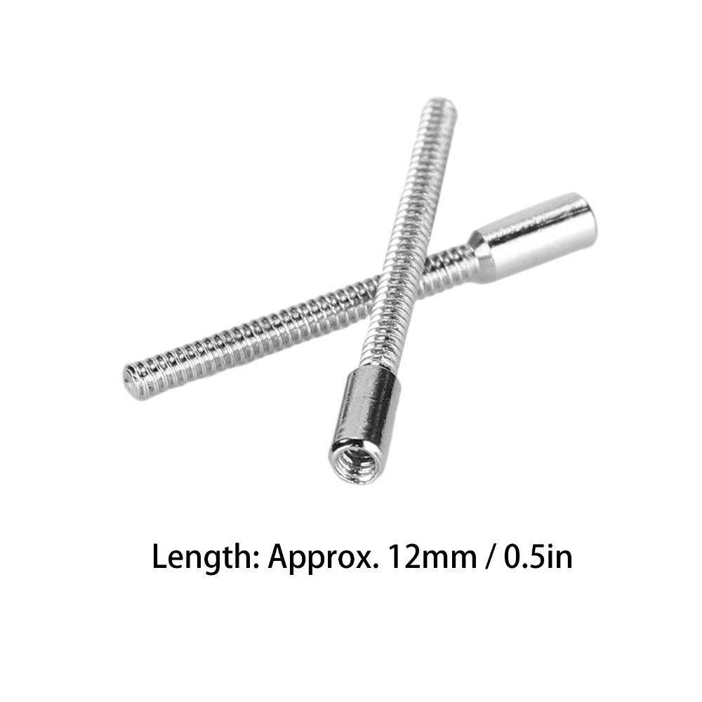 100pcs Silver Color Winding Stems Steel Material Replacement Part  Professional Use