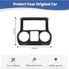 RT-TCZ for Jeep JK Black Dash Console Radio Screen/Vents Cover Trim for Jeep Wrangler JK JKU 2011-2017 ABS Interior Accessories 1pc