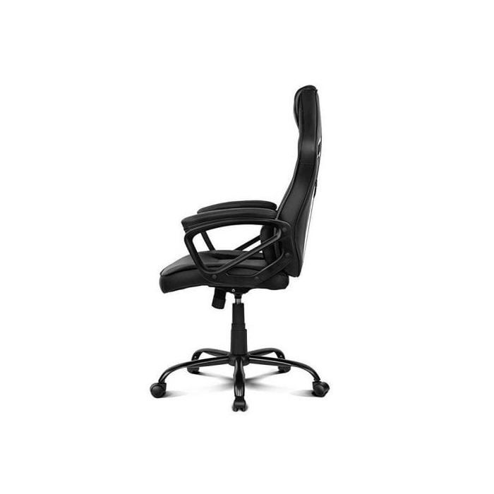DRIFT Chaise Gaming -DR50B- Chaise Pour Joueurs Professionnels, Similicuir, Accoudoirs Rembourrés, Piston Classe 4, Mécanisme