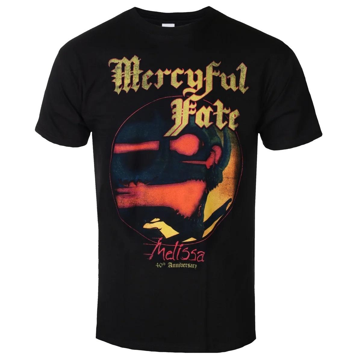

Mercyful Fate unisex Tshirt Avil Melissa celebrates 40th anniversary 3D mummy American retro street short sleeved top 4XL