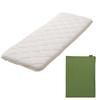 EMOOR Long Cushion Cushion Cover Set, Large, Available In 31 Colors, Made In Japan, Olive, 100% Cotton, Dust Mite Resistant, 180cm X 65cm, Off-White