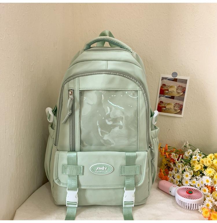 Schoolbag pain bag high value junior high school student schoolbag girl primary school backpack sweet girl heart large capacity lightweight backpack