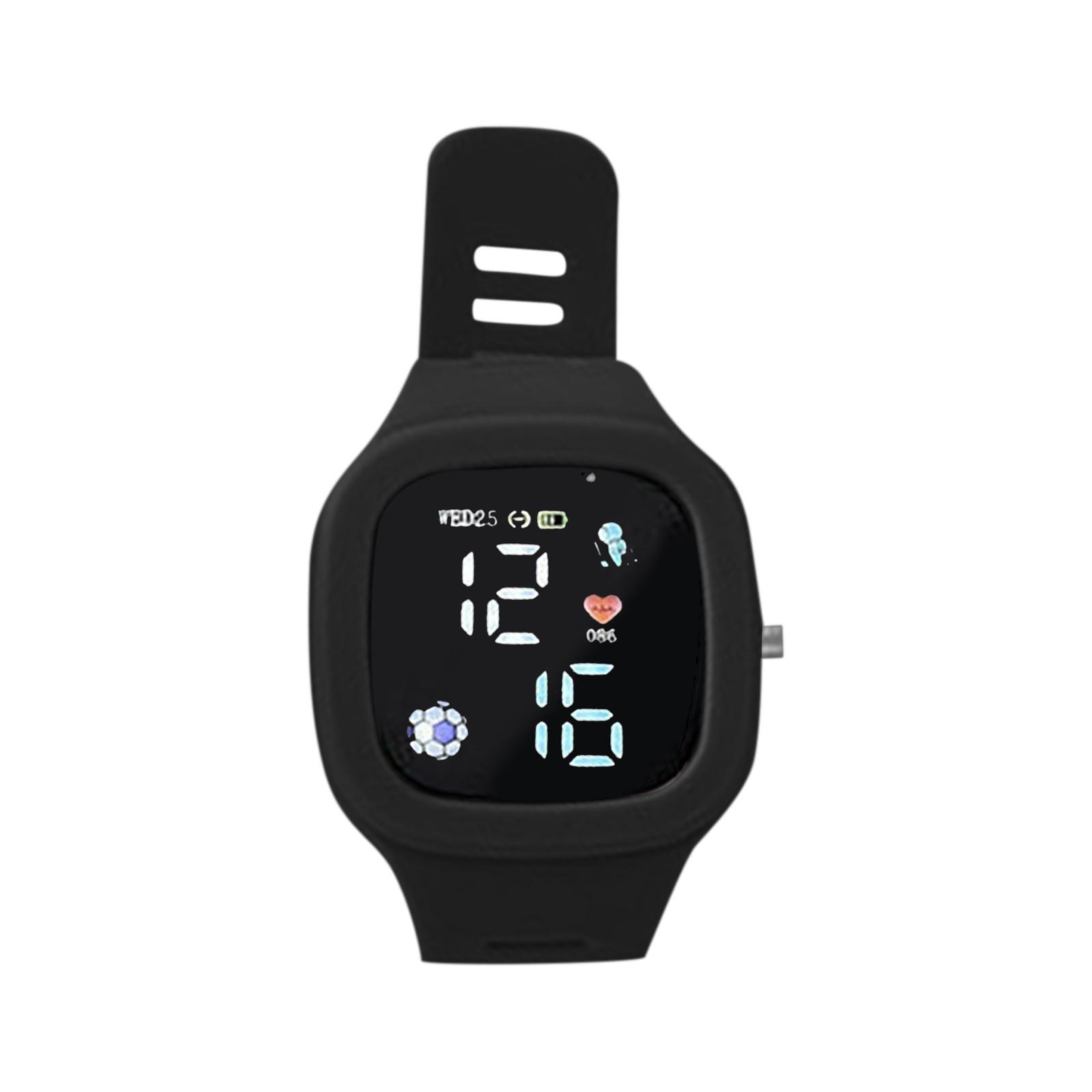 

Часы для мужчин и женщин, светодиодные цифровые спортивные часы для детей, мальчиков и девочек, квадратный большой циферблат, водонепроницаемые силиконовые студенческие электронные наручные часы