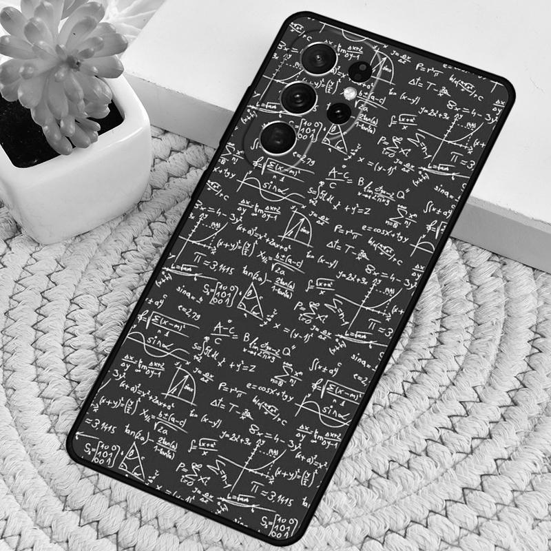 Brains Geek Science Math Physics Formulas Phone Case for Samsung Galaxy note 10 pro S26 Ultra S23 S24 FE S25 S21 S22 PLUS Cover