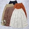 Johnature Japanese Skirts Summer Japanese Elastic Women Casual Skirts