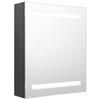 VidaXL LED Mirror Bathroom Cabinet Grey 50x14x60 Cm 326482