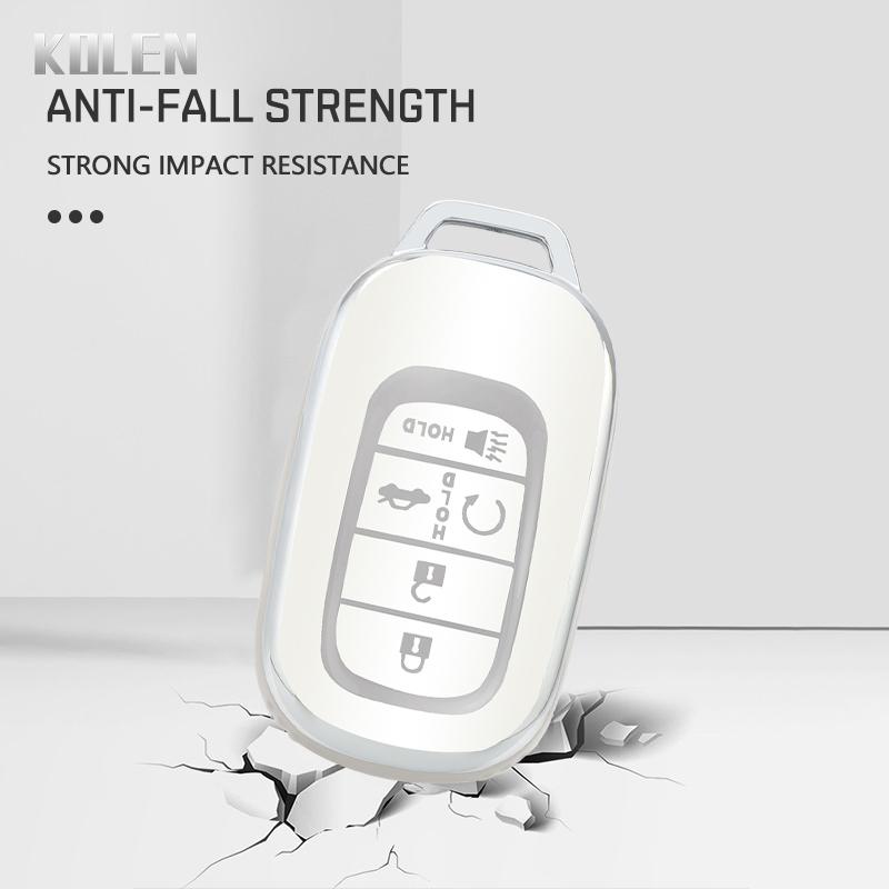 Fashion Tpu Car Remote Key Case Cover Shell Fob Holder For Honda  Accord Civic Pilot Freed 5 Button Key Protect Accessories