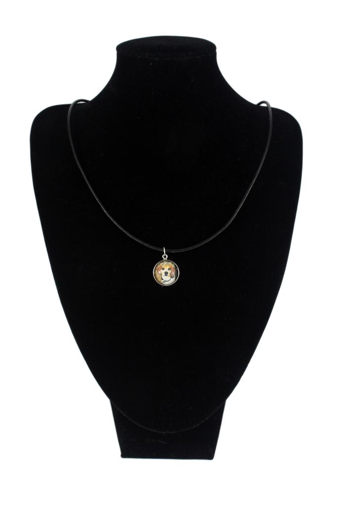 Beagle – Jewelry with your photo box, set of necklace and earrings | Art-Dog