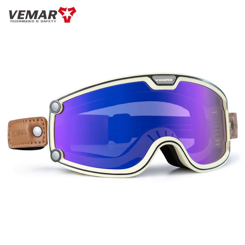 Motorcycle Helmet Goggles Retro Locomotive Motorbike Riding Cycling Sunglasses Windproof Anti Sand Off-road Universal Glasses