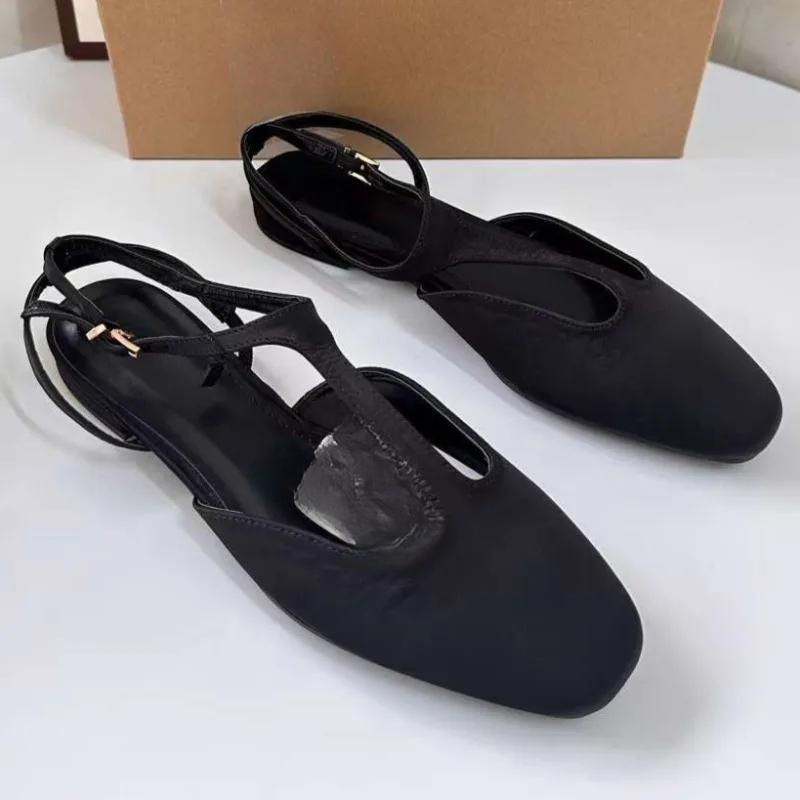

Весенние женские туфли-лодочки с открытой пяткой, дизайнерские туфли с пряжкой и ремешком на щиколотке, модные, золотисто-черные, большого размера, удобные женские туфли Мэри Джейн 36 чёрный