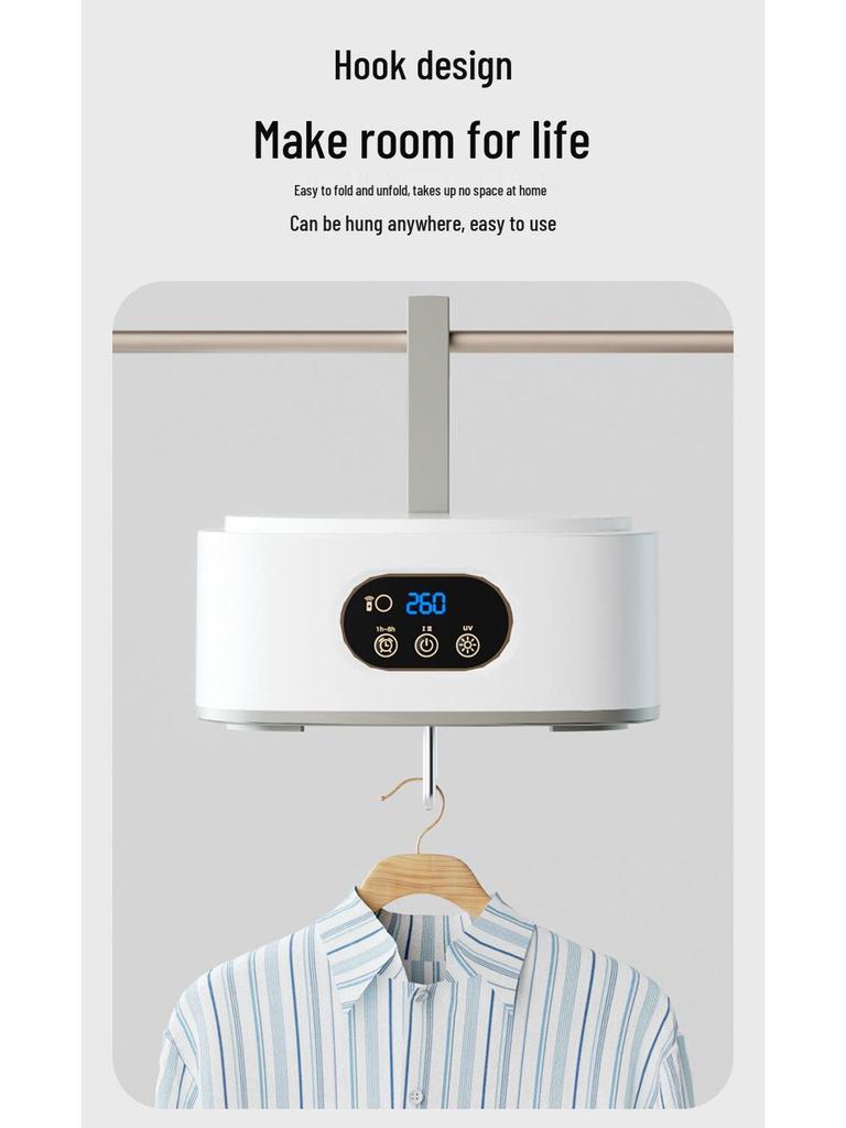 Foldable Portable Automatic Clothes Dryer for Dorms and Homes
