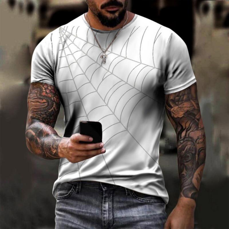 Horror Halloween T-shirts liliac sângeros 3D Print bărbați femei nou mânecă scurtă tricou supradimensionat Harajuku Y2K topuri tricouri copii îmbrăcăminte