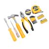 24 Piece Hand Repair Tool Kit Non Slip Handle Pliers Hex Wrenches Short Screwdriver Bits Tape Measure for Home Use