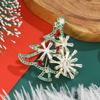 Multicolor Rhinestone Christmas Tree Brooch