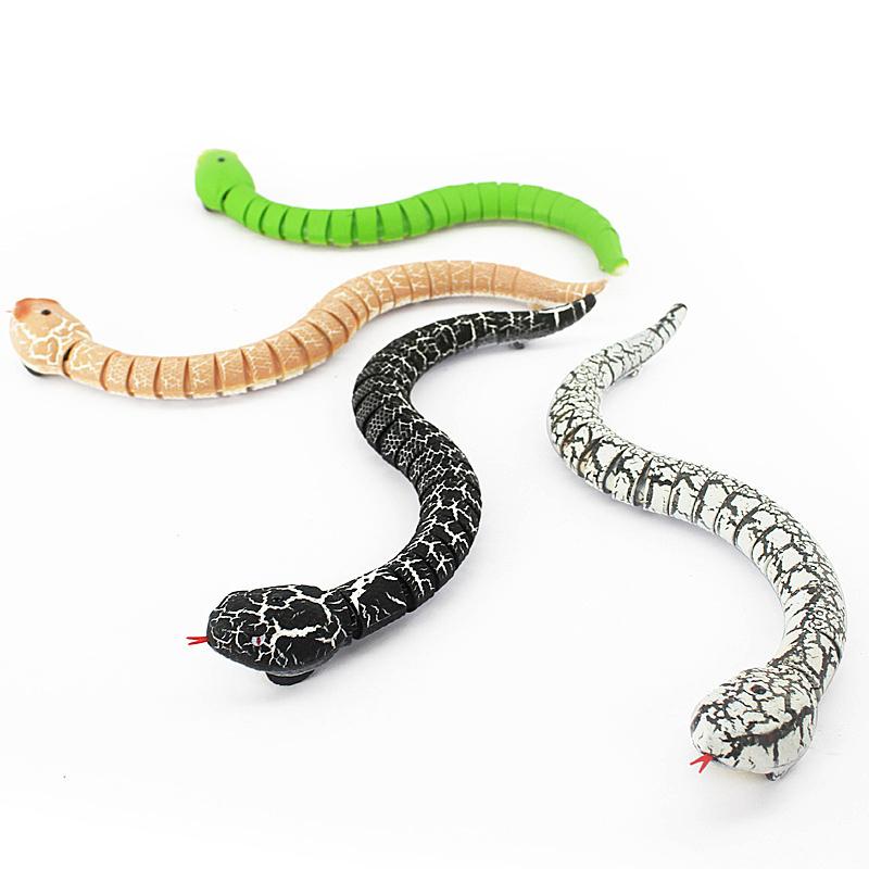 Realistic Remote Control Snake RC Animal Scary Toy Simulated Viper Trick Terrify Mischief Toys for Halloween Children Gift