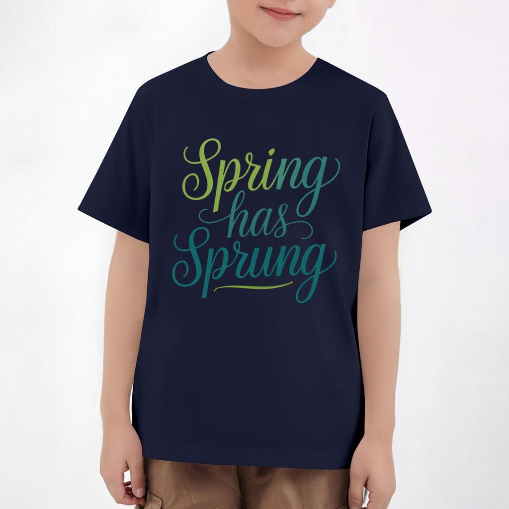 Easter Children's Neck Short Sleeve Print Top