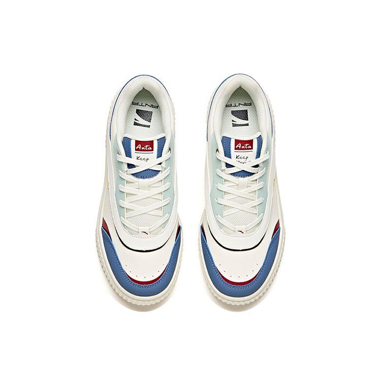 Anta Lifestyle Series Casual Low-Top Sneakers Women sneakers White Blue 922038026-3