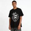 Crown Lion Knocker Print Cool American Casual Short Sleeve T-Shirt Pure Cotton T-shirt