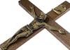 Wooden Hanging Cross, Brown 27.5 x 16.5