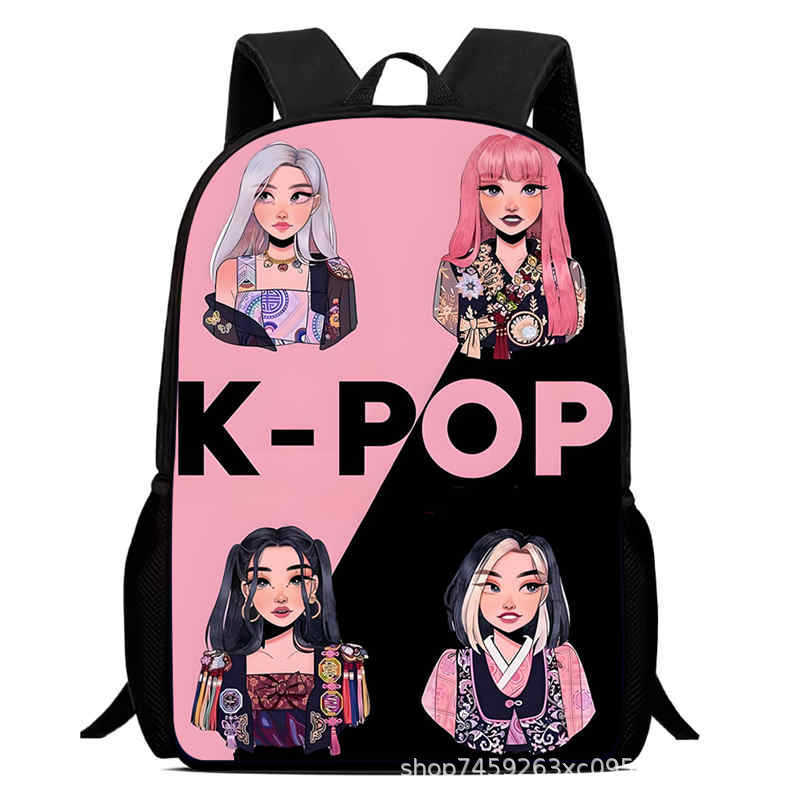 Kpop Witch Hunter Group Schoolbag High Definition Printing Casual Light Backpack Primary School